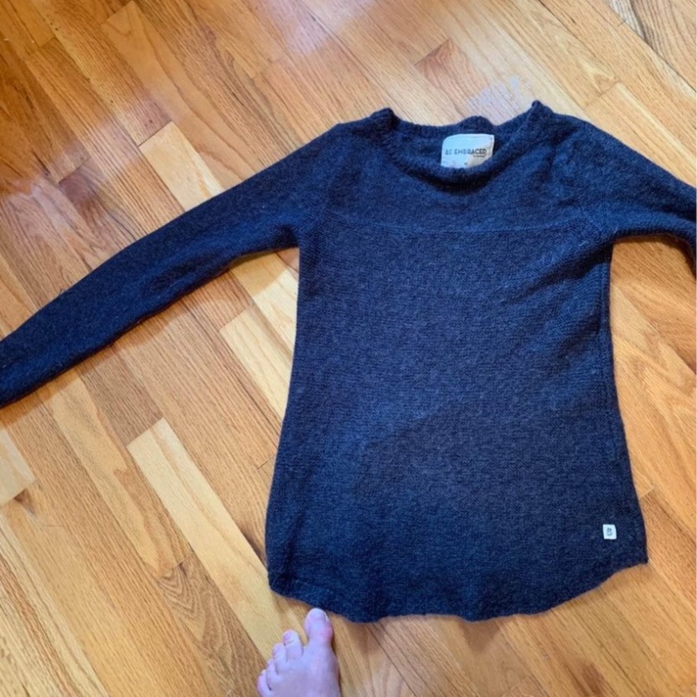 Be Embraced Grey Sweater. 28% wool. Warm and Nice
